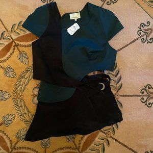 NWT 3.1 PHILLIP LIM Asymmetrical Cutout Top
